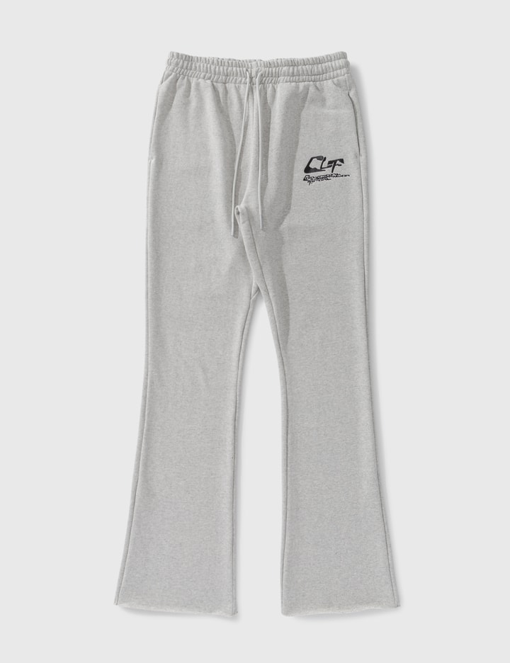 Grey Flared Sweatpants, Pants