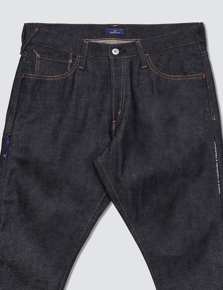 Rigid Tepered Unwashed Denim Jeans Placeholder Image
