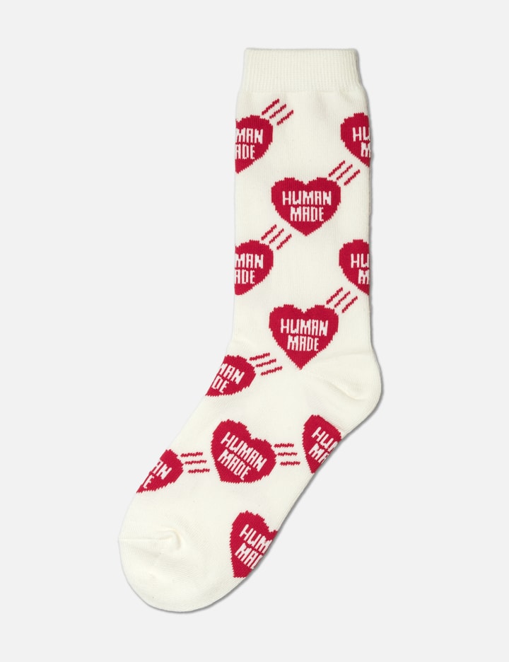 Shop Human Made Heart Socks In Red