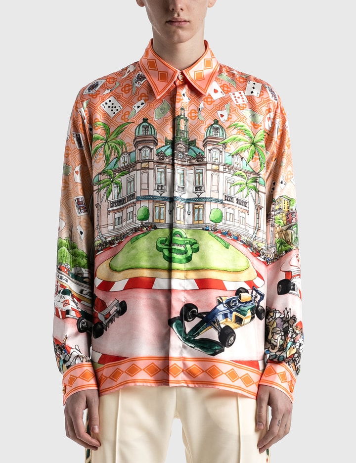 "King Of Cards" Printed Silk Twill Shirt Placeholder Image