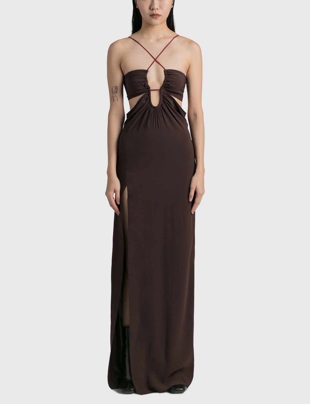 Front Key-Hole Floor Length Dress view 13