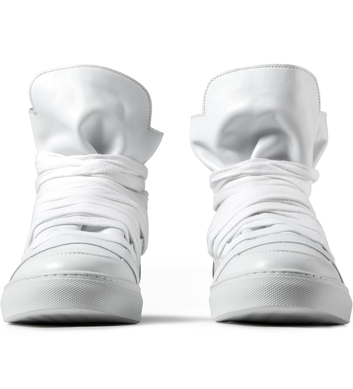 White Multi Laces Sneakers Placeholder Image