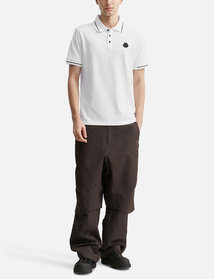 Moncler Logo Patch Cotton Polo Shirt