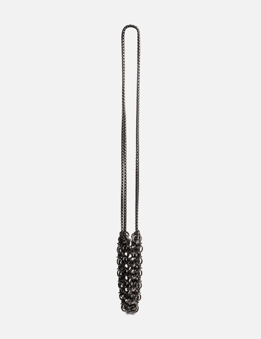 Chainmail Shoulder Bag - Gunmetal view 6