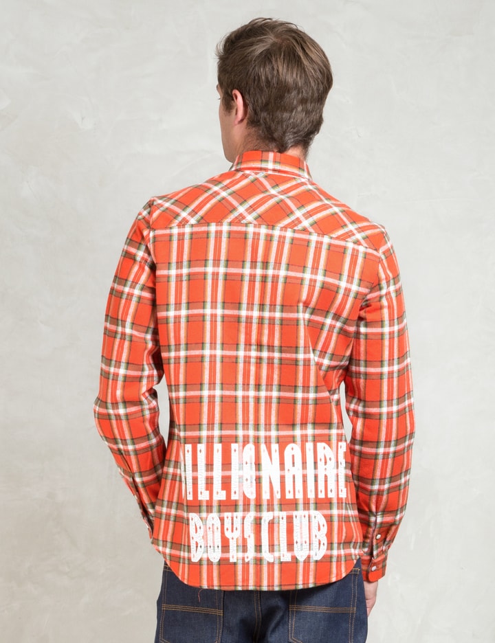 Orange L/S Billionaire Layer Heavy Flannel Shirt Placeholder Image