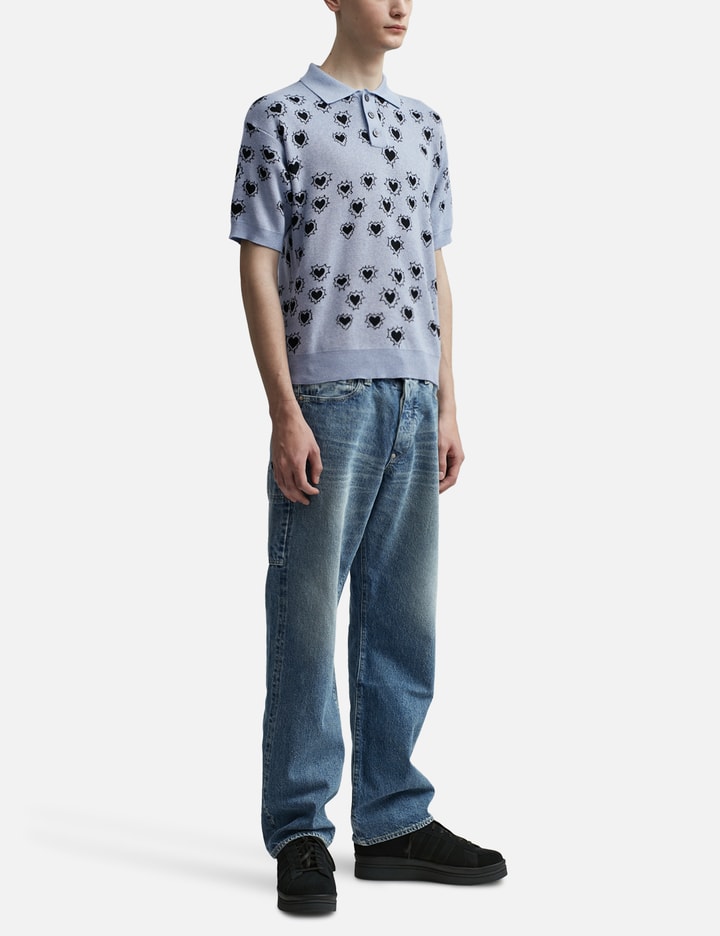 Hearts Polo Knit Shirt Placeholder Image