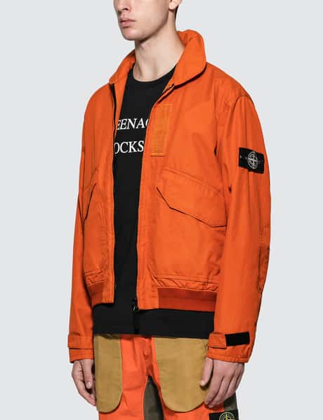 Orange Reflective Weave Ripstop Stone Island Reflective Weave