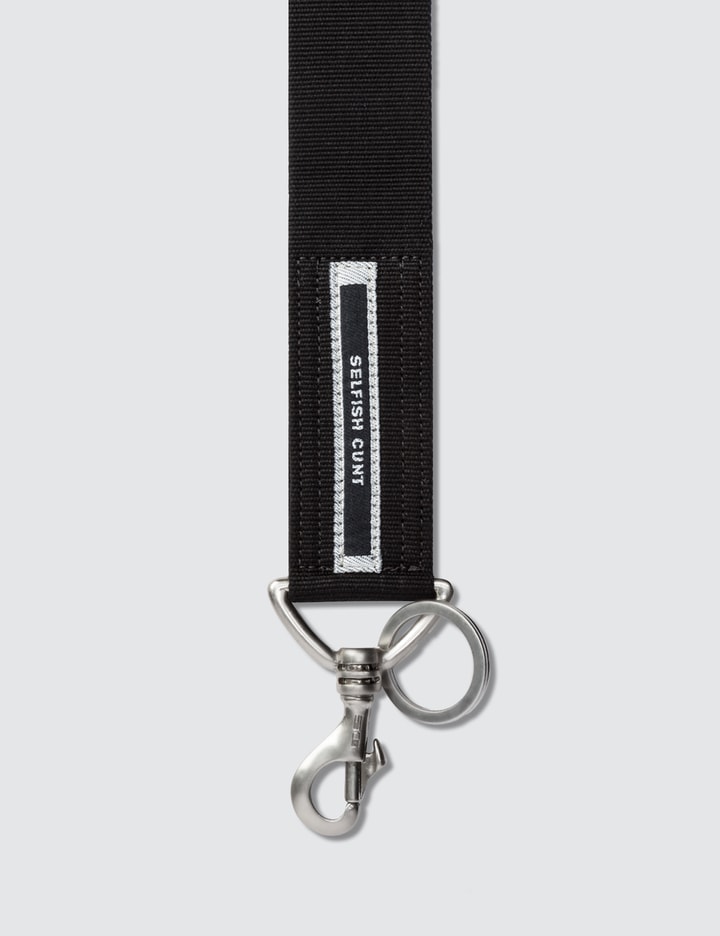 Rick Owens Black Keychain Wallet for Men