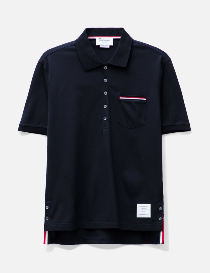 톰브라운 Chest Pocket Polo Shirt