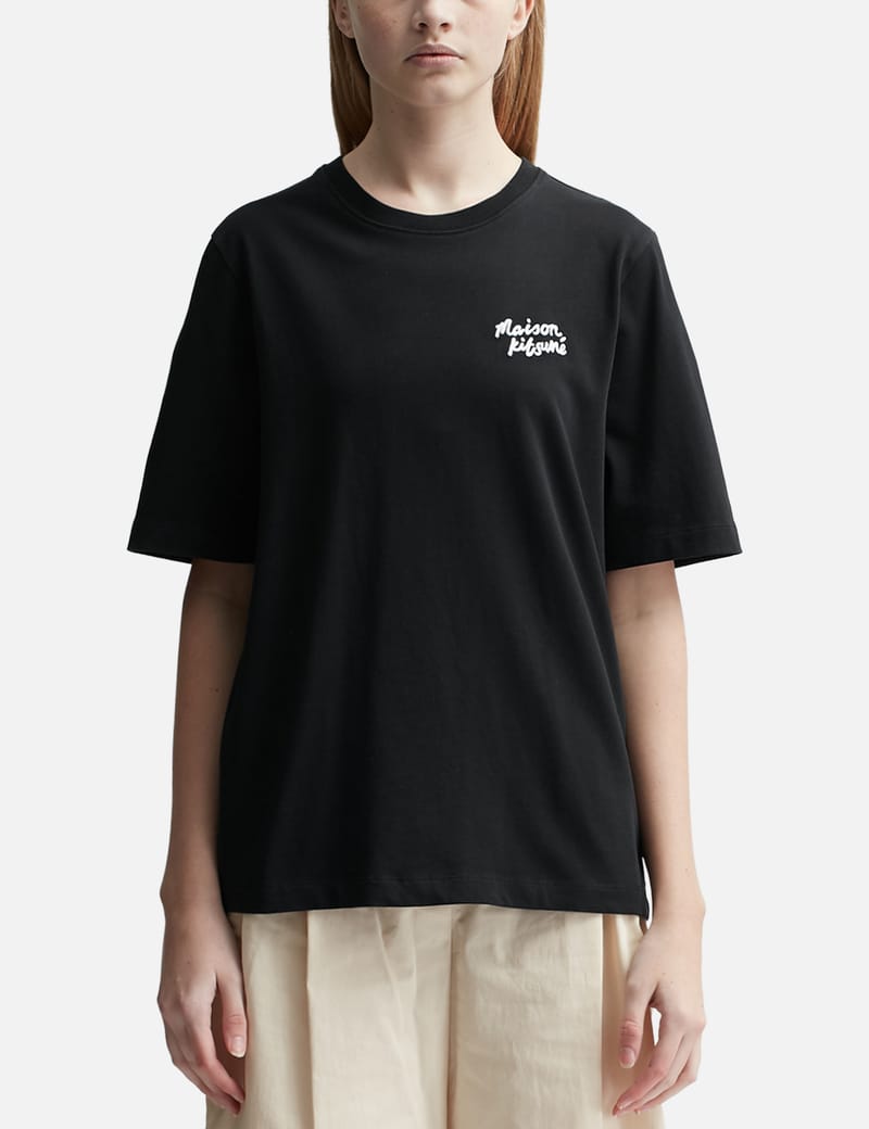 maison kitsune black t shirt