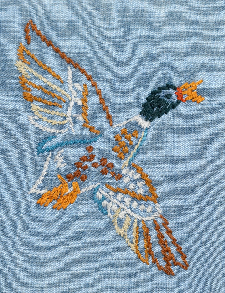Human Made Embroidered Chambray Shirt