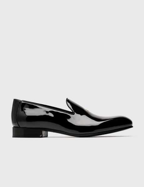 Dior Dior Black Glossy Leather Formal Shoes