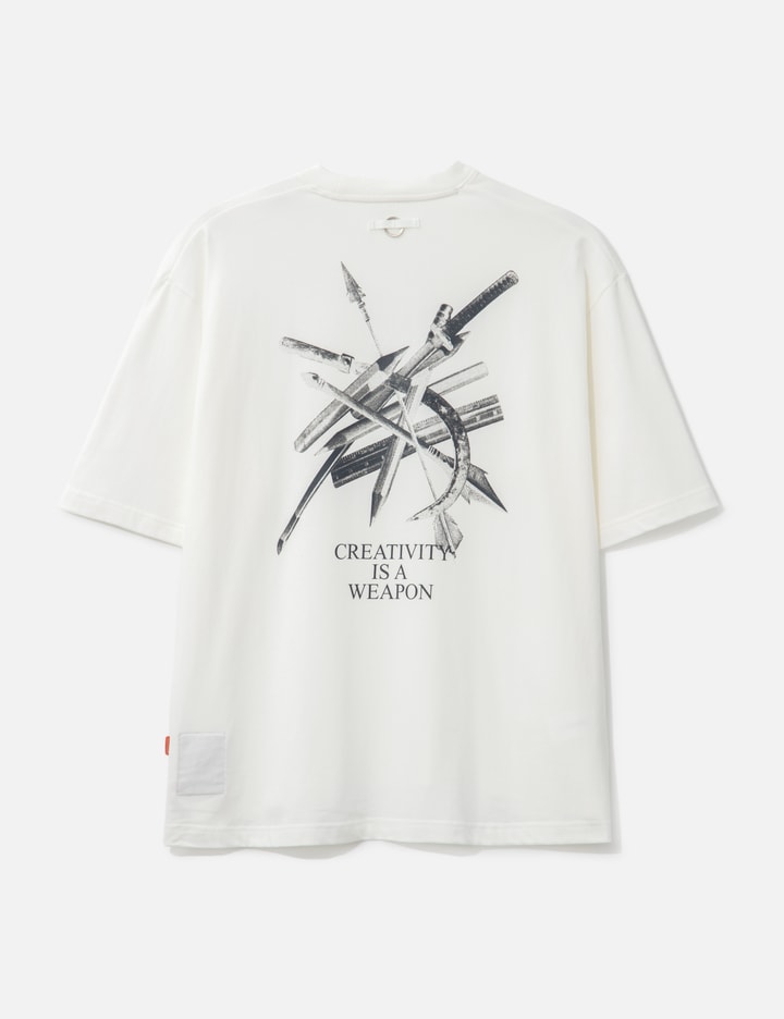 Goopimade “rai-03t” Illustrative Concept. Weapon Tee In White