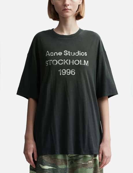 Acne Studios 페이디드 로고 티셔츠