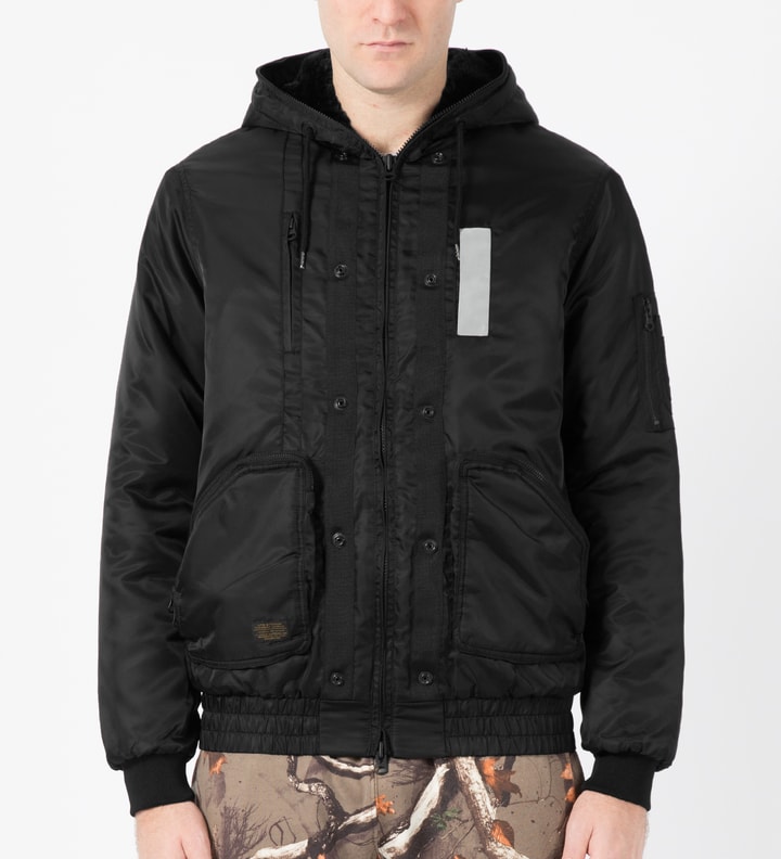 Black Type 3 Hooded Aviator Jacket Placeholder Image