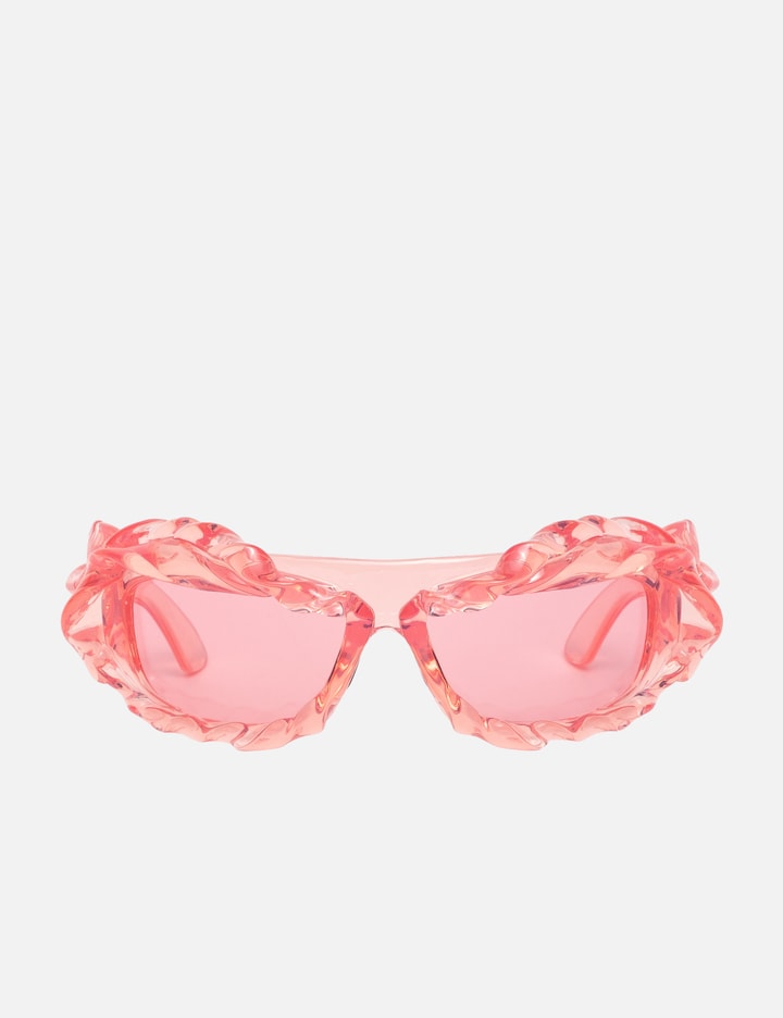 Shop Ottolinger Twisted Sunglasses In Pink