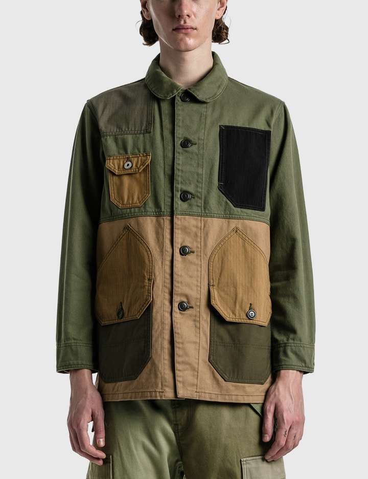 Patchwork Coverall Rinse Khaki Placeholder Image