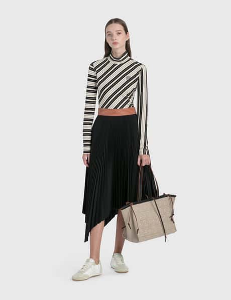 Loewe - Bias Striped Cotton High Neck Top | HBX - Globally Curated 