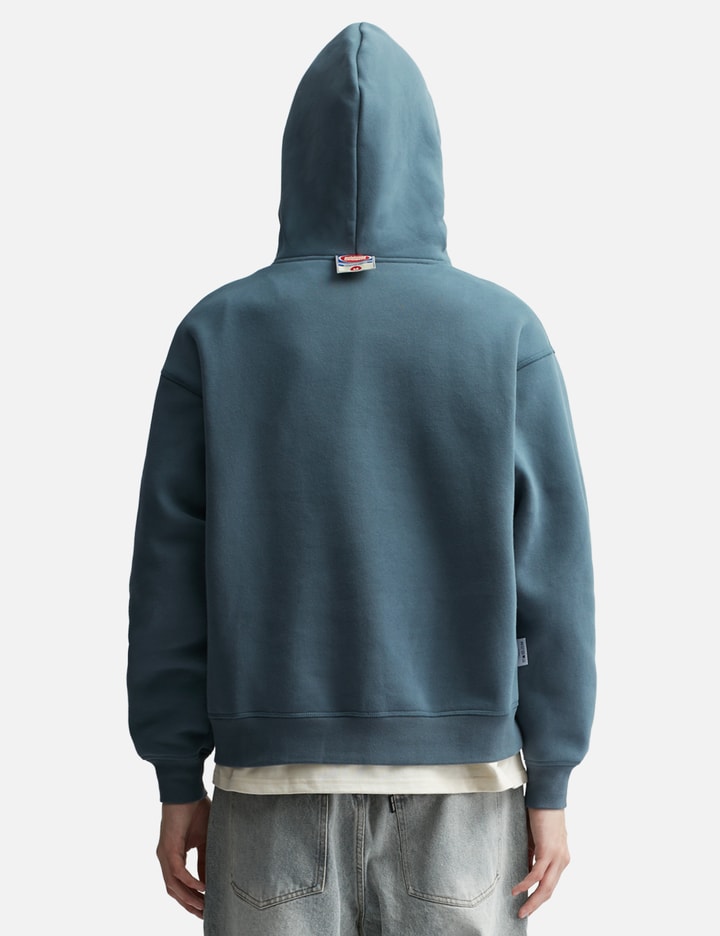 Shop Metalwood Studio Reverse Twinkle Hooded Sweatshirt In Blue