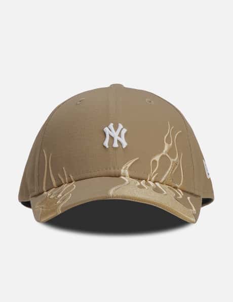 New york Yankees Linen 9Forty Cap Brown - Burned Sports