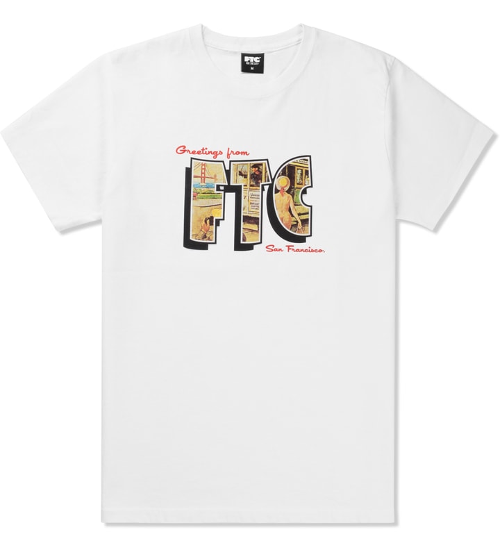 GREETING Fashion by | FROM and Lifestyle White FTC - HBX - Hypebeast Globally Curated T-Shirt