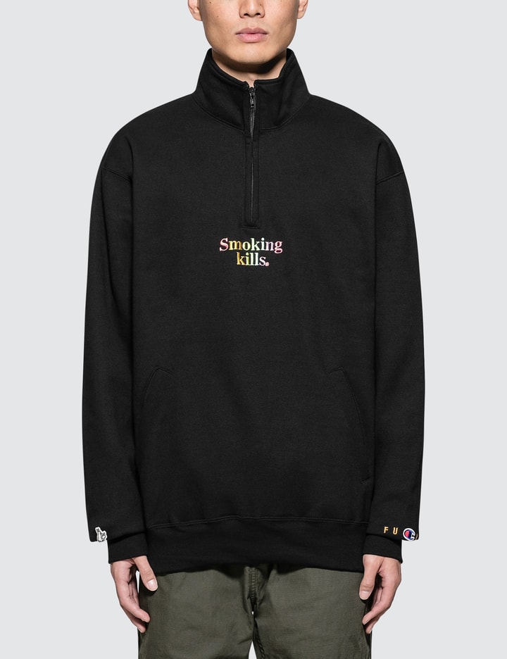 Smoking Kills Half Zip Sweatshirt Placeholder Image