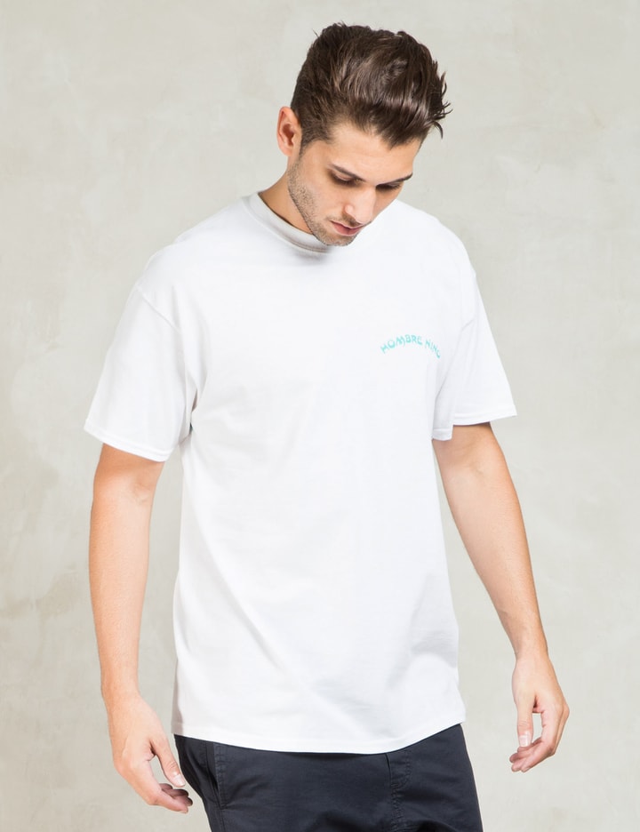 White S/S Backprint Print T-Shirt  Placeholder Image