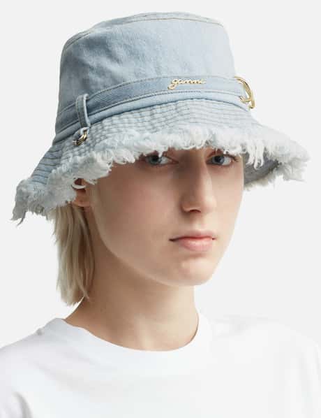 Ganni - Denim Bucket Hat | HBX display picture 3
