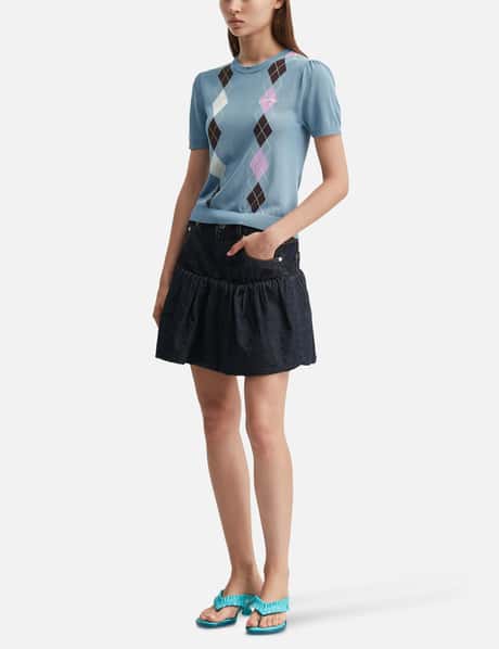 Light Cotton Argyle T-Shirt view 14