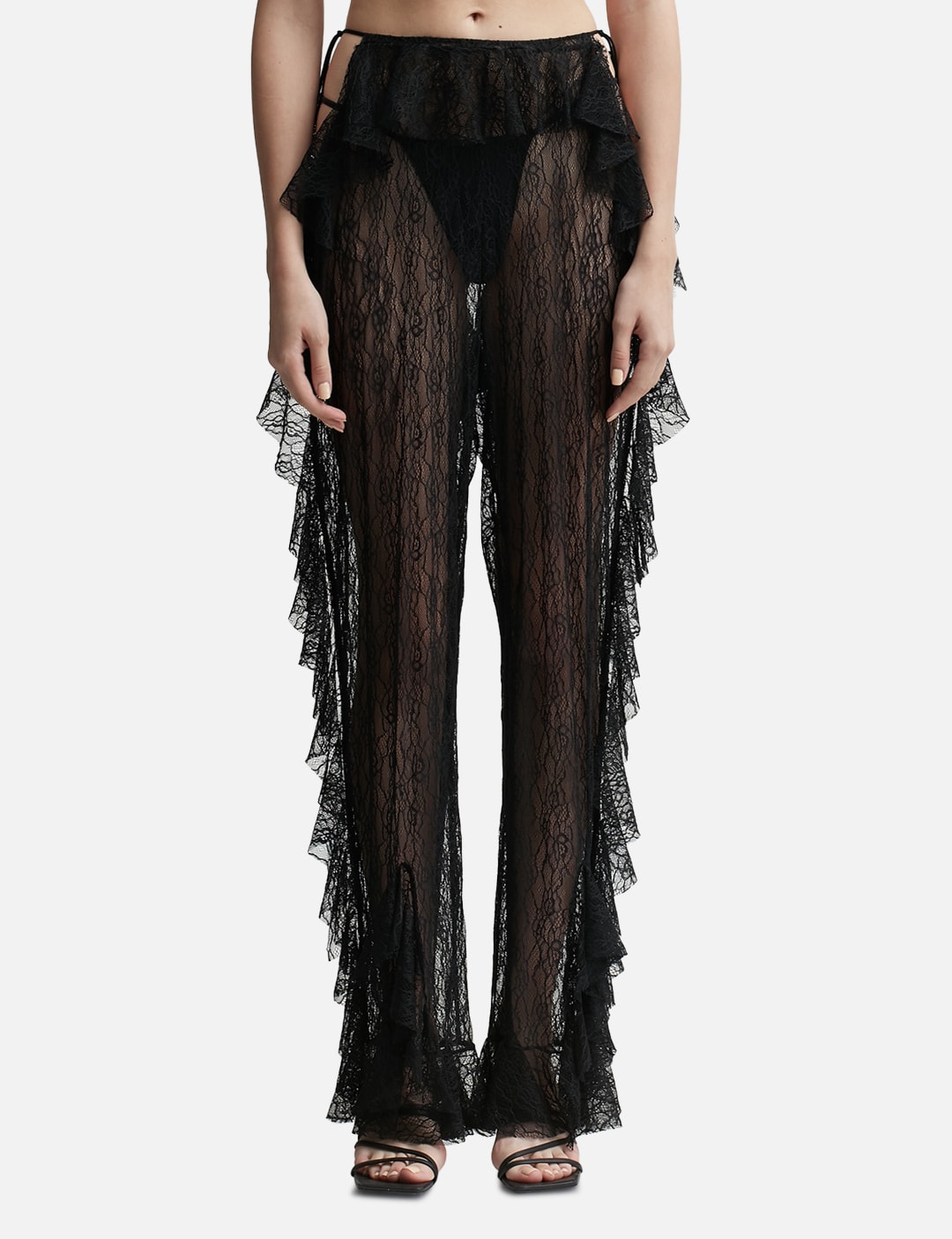 Mermaid Lace Ruffled Pants view 13