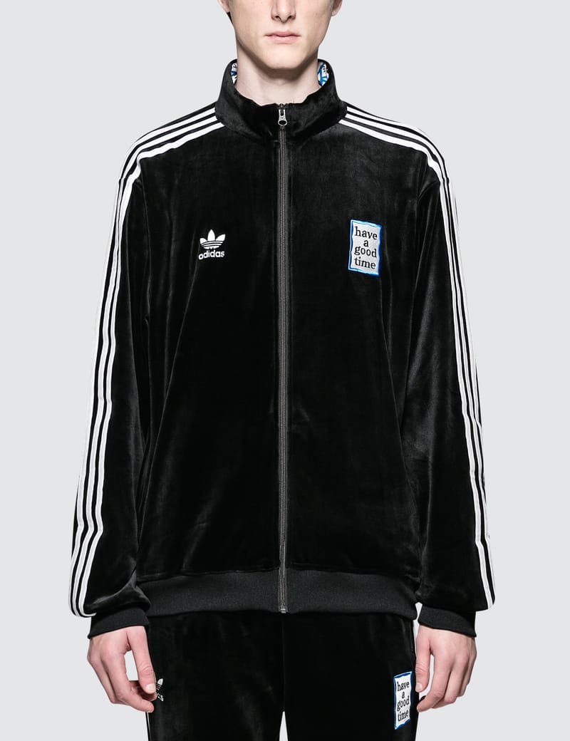 velour adidas track jacket