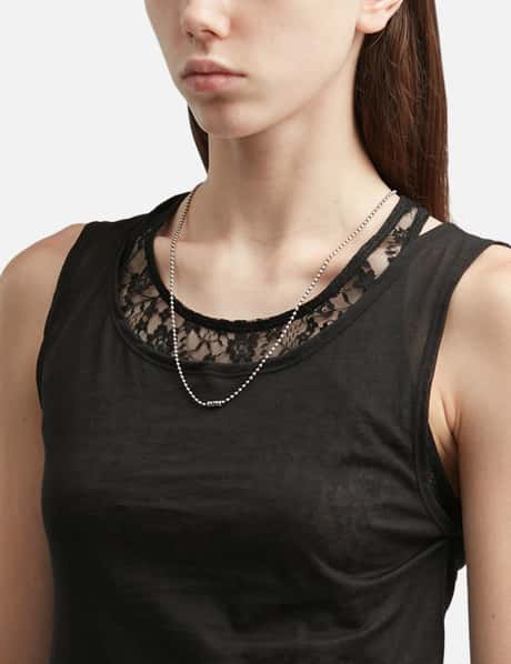 Small Stainless Bead Chain 24" view 8
