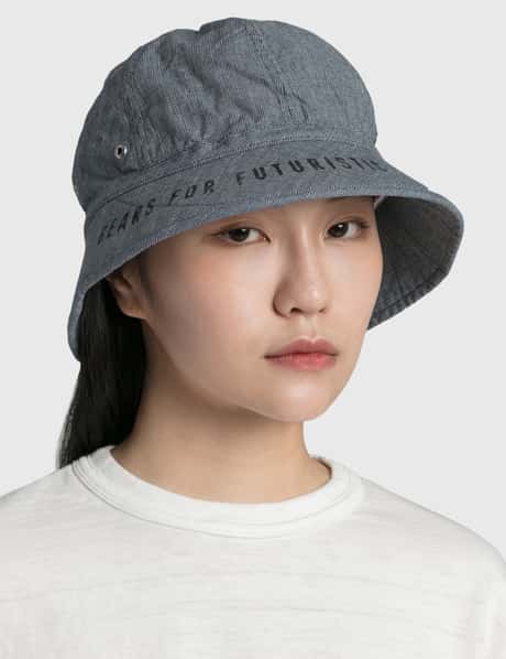 Louis Vuitton Monogram Essential Bucket Hat Blue Cotton. Size 62