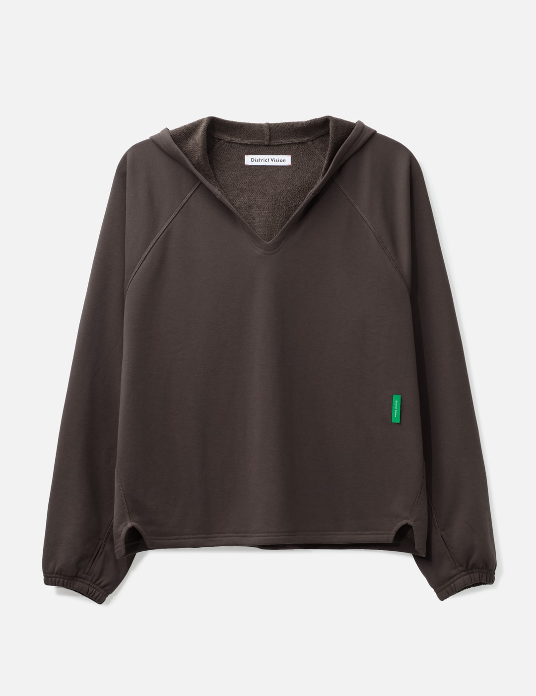 Open Neck French Terry Hoodie