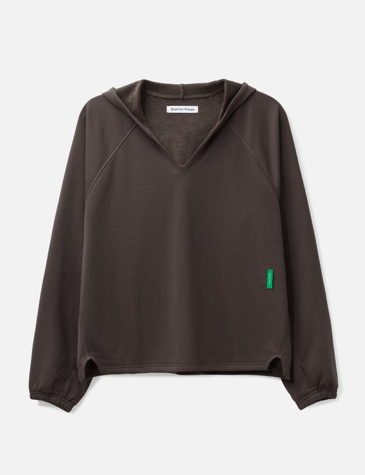 Open Neck French Terry Hoodie
