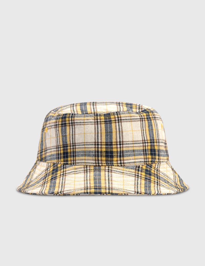 Madras Plaid Big Logo Bucket Hat 