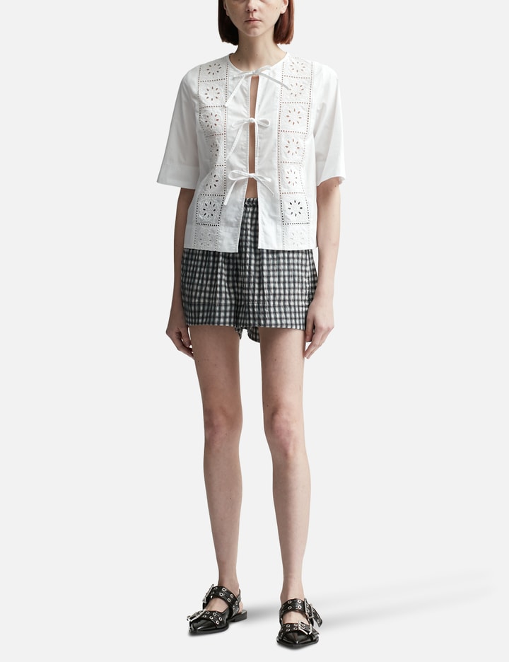 Broderie Anglaise Tie Blouse Placeholder Image