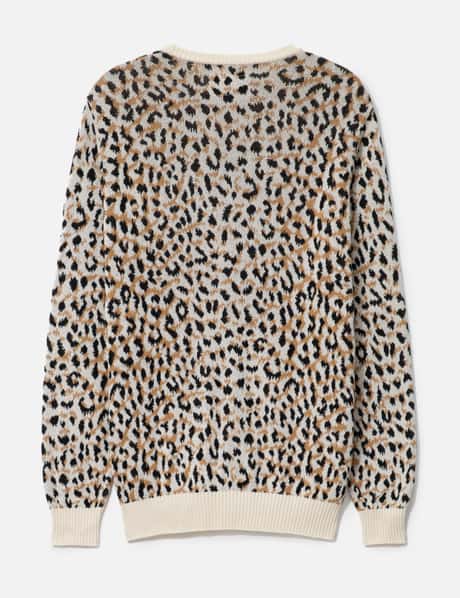 WACKO MARIA - Leopard Jacquard Knit Cardigan | HBX