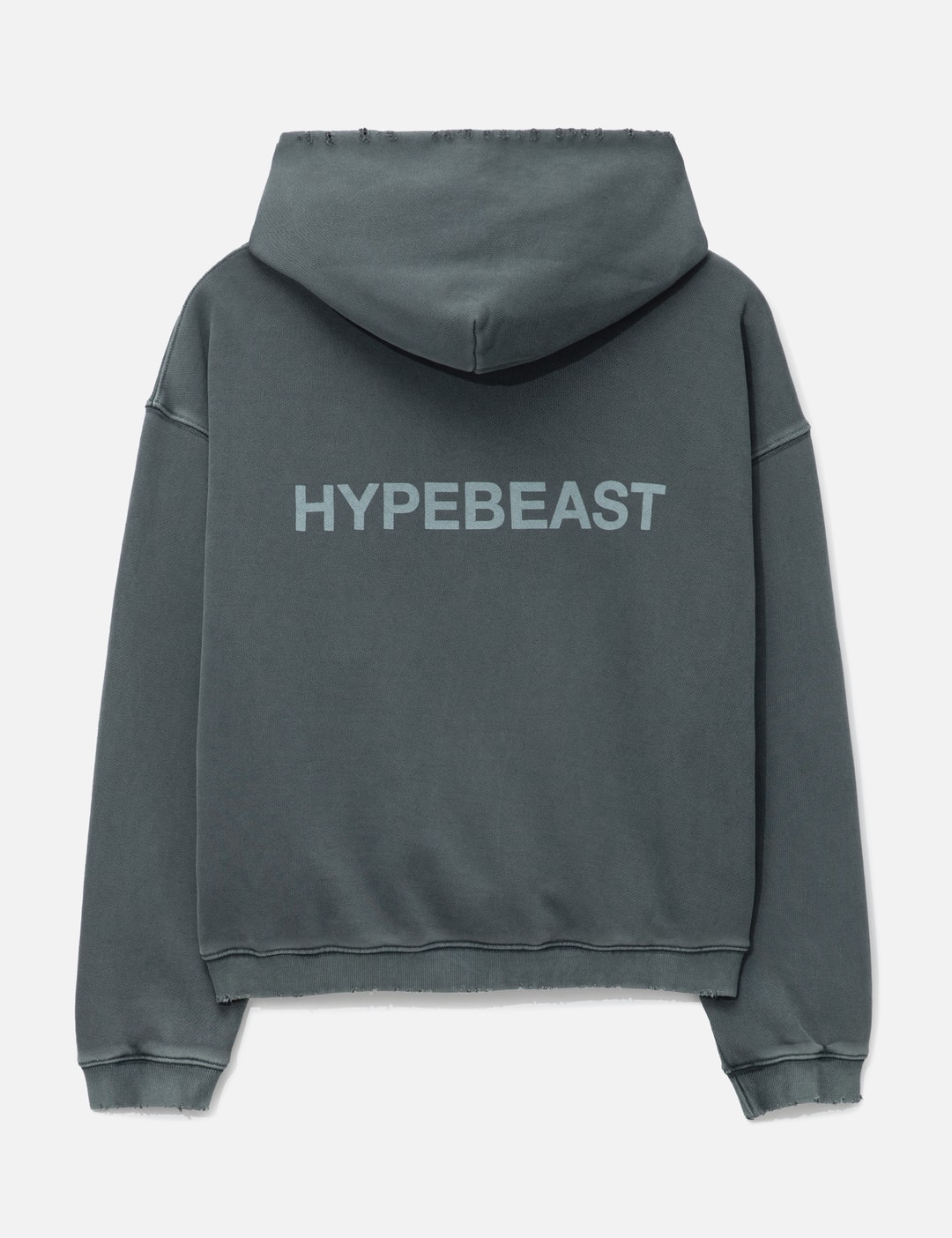 GARMENT DYED LOGO ZIP-UP HOODIE view 12