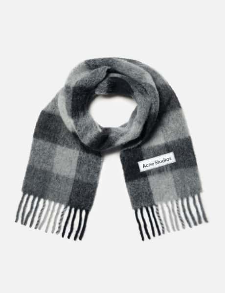 아크네 스튜디오 Mohair Checked Scarf