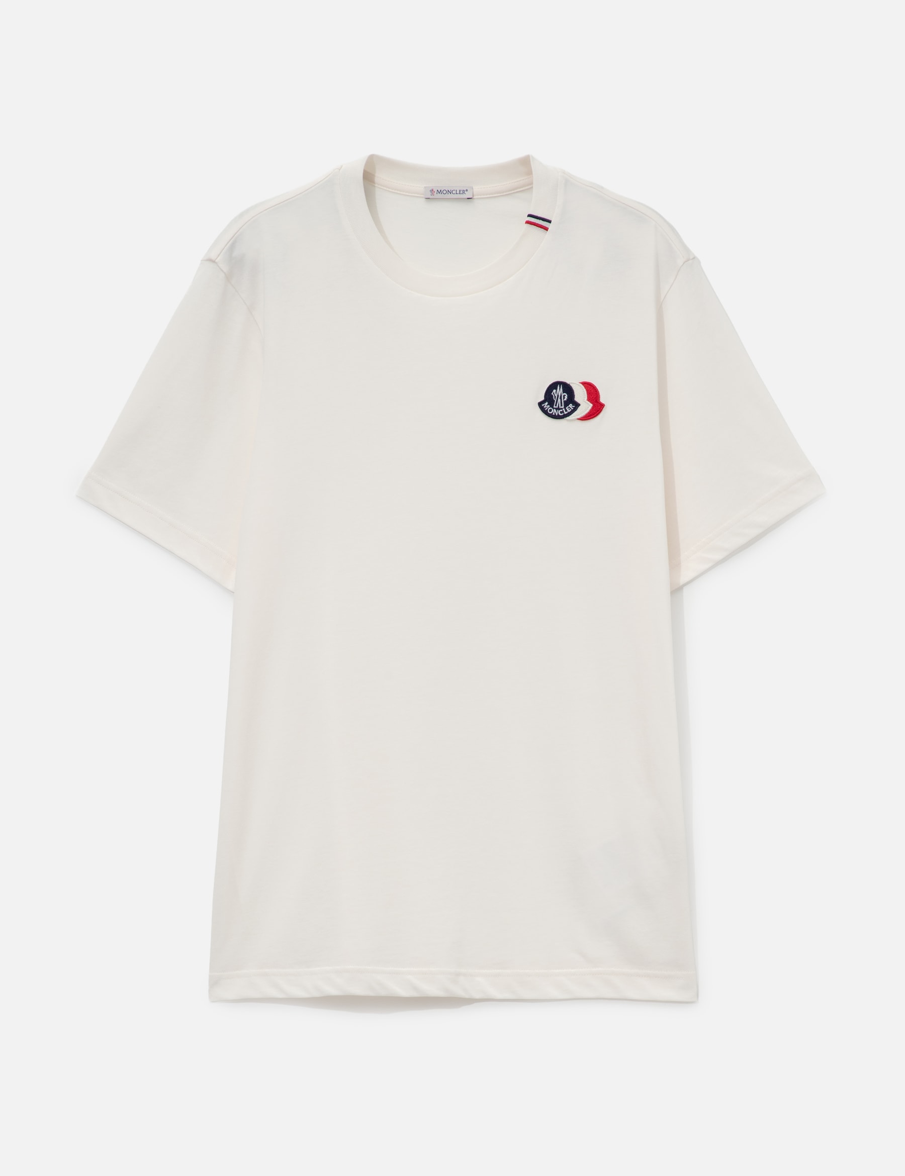Embroidered Tricolor Logo Cotton T-Shirt view 16