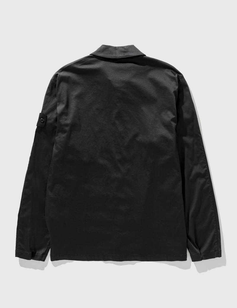 stone island ghost satin overshirt