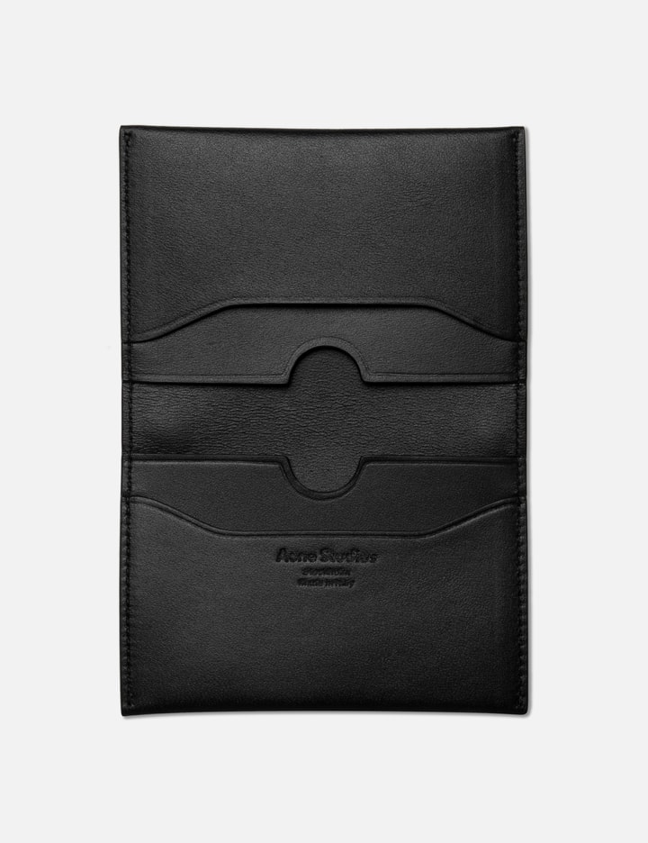 Shop Acne Studios Folded Card Holder In Black