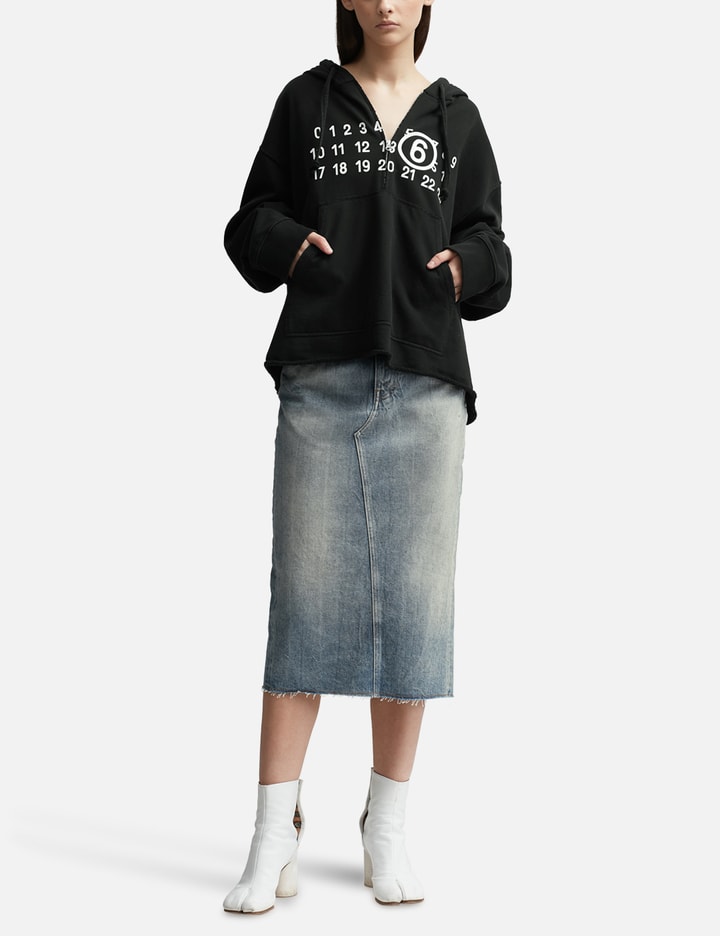 Mid-Length Denim Skirt Placeholder Image