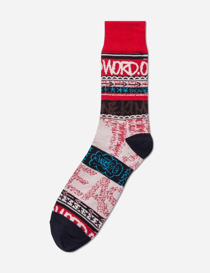 Sacai x Eric Haze Stripe Socks Placeholder Image