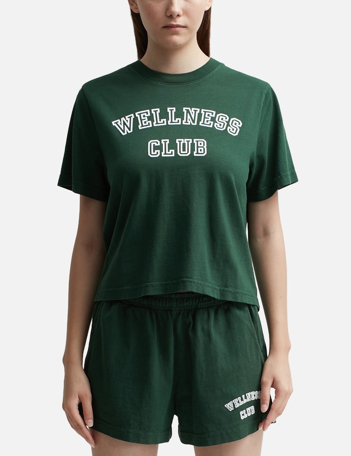 Wellness Club Flocked Cropped T-shirt Placeholder Image