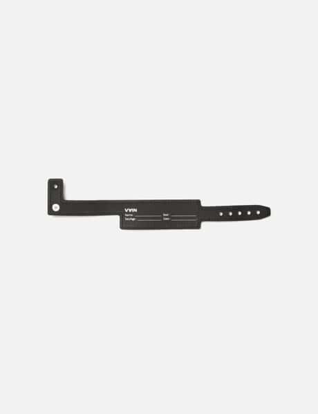 ID Leather Bracelet Black view 6