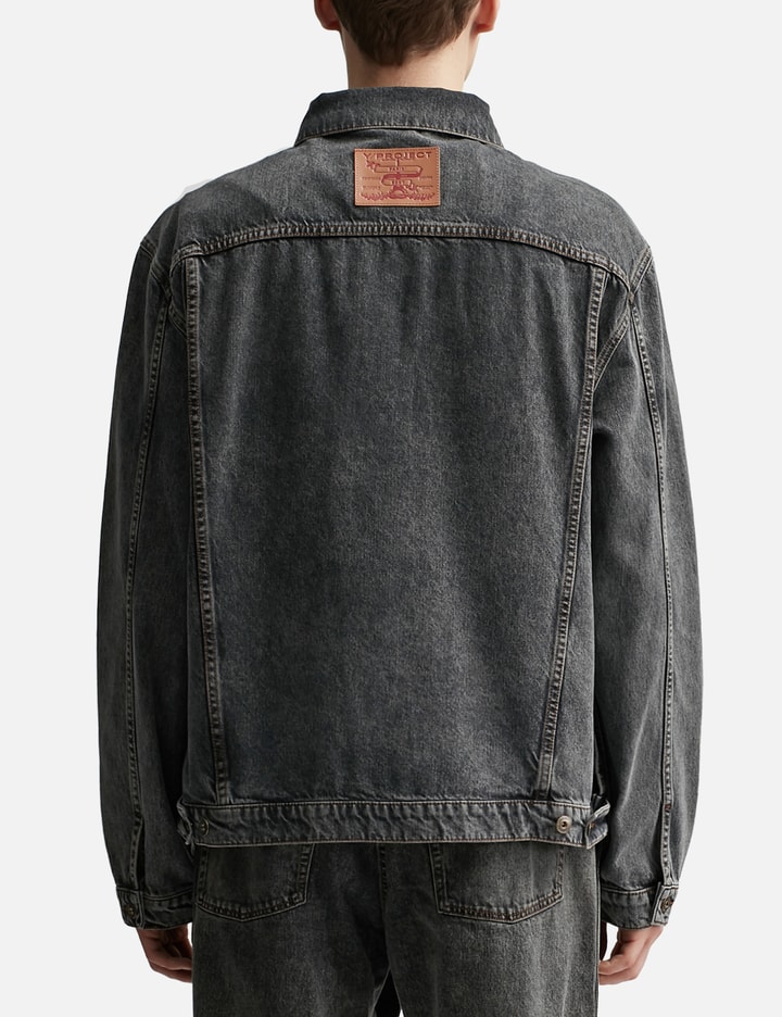 Shop Y/project Evergreen Wire Denim Jacket In Black