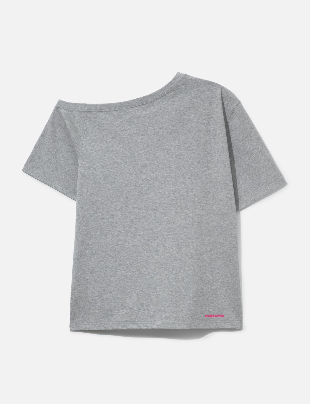 Gray Squirrel Printed One-Shoulder Short Sleeve T-Shirt view 9