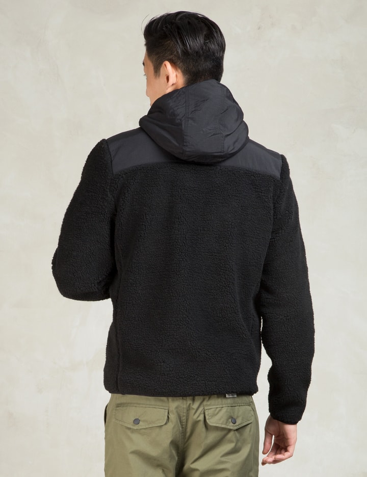 Black Carson Hooded Pile Fleece Jacket Placeholder Image